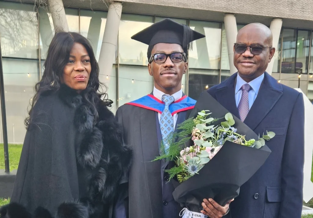 Wike’s Son Bags Master’s in Law from UK University